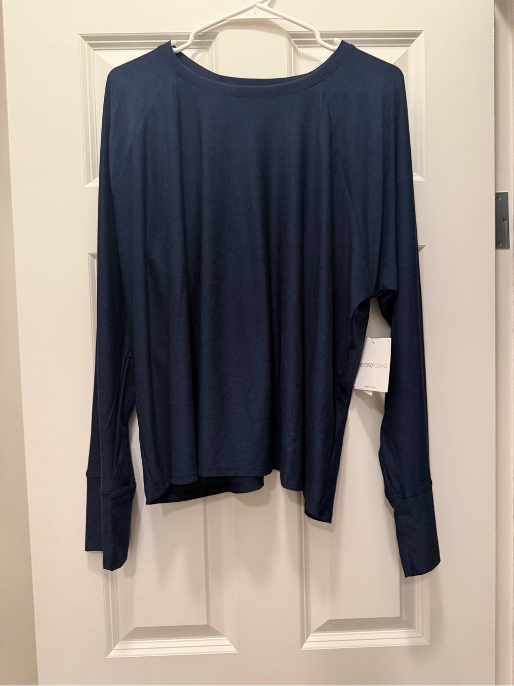 Beyond Yoga Deep Navy Stretch Top